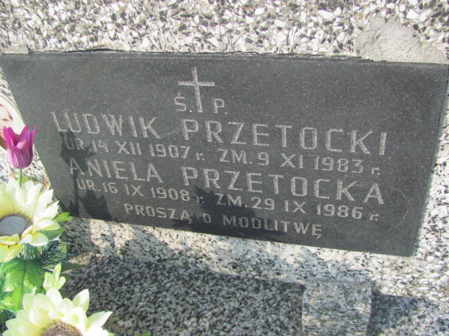 Aniela Przetocka 1908 Podstolice - Grobonet - Wyszukiwarka osób pochowanych