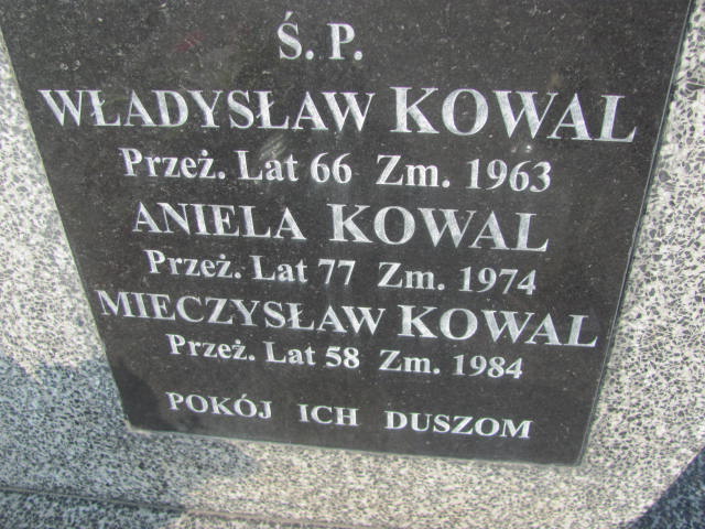 Władysław Kowal Podstolice - Grobonet - Wyszukiwarka osób pochowanych