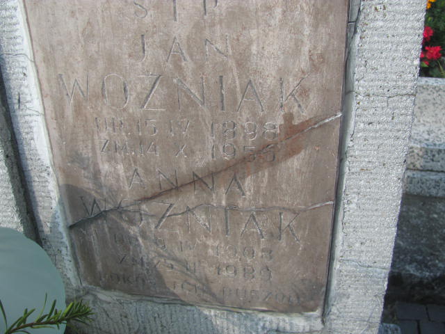 Jan Woźniak 1898 Podstolice - Grobonet - Wyszukiwarka osób pochowanych