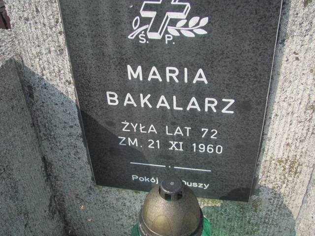 Maria Bakalarz 1880 Podstolice - Grobonet - Wyszukiwarka osób pochowanych