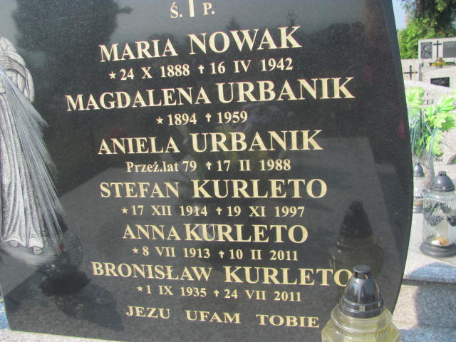 Maria Nowak 1888 Podstolice - Grobonet - Wyszukiwarka osób pochowanych