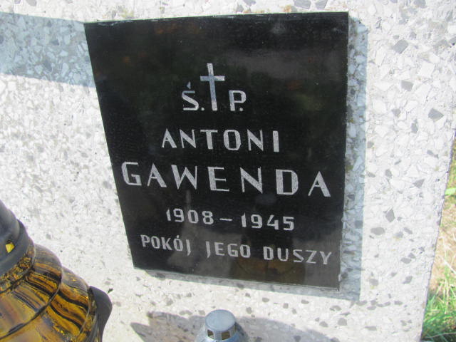Antoni Gawęda 1908 Podstolice - Grobonet - Wyszukiwarka osób pochowanych