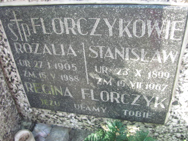 Regina Florczyk  1857 Podstolice - Grobonet - Wyszukiwarka osób pochowanych