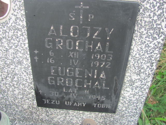 Eugenia Grochal 1934 Podstolice - Grobonet - Wyszukiwarka osób pochowanych