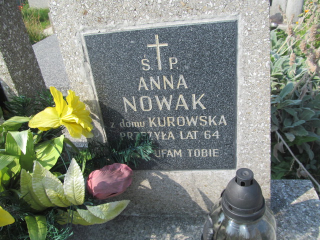 Anna Nowak 1873 Podstolice - Grobonet - Wyszukiwarka osób pochowanych