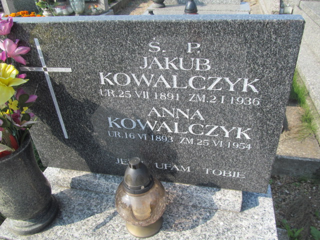 Anna Kowalczyk 1893 Podstolice - Grobonet - Wyszukiwarka osób pochowanych