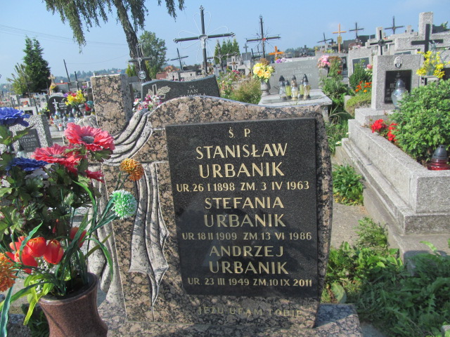 Andrzej Urbanik 1949 Podstolice - Grobonet - Wyszukiwarka osób pochowanych