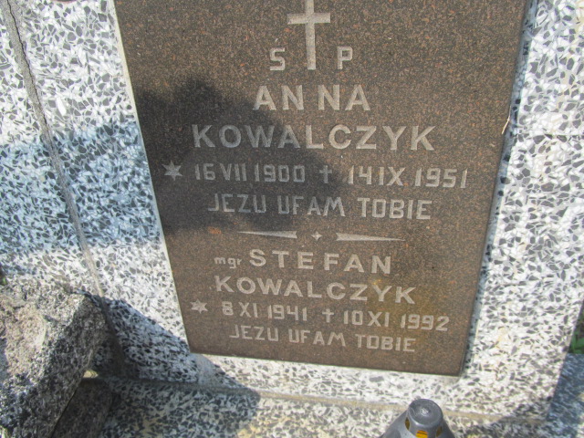 Anna Kowalczyk 1900 Podstolice - Grobonet - Wyszukiwarka osób pochowanych