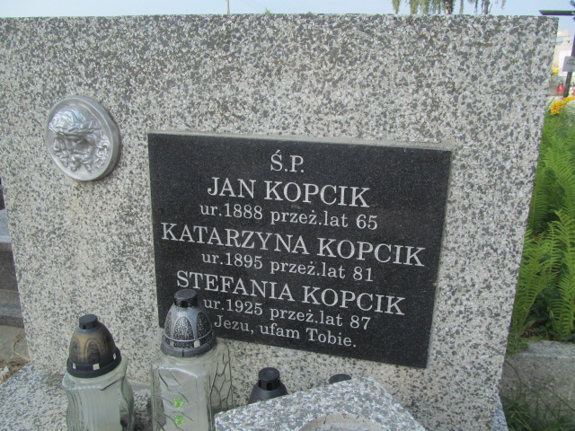 Jan Kopcik 1888 Podstolice - Grobonet - Wyszukiwarka osób pochowanych