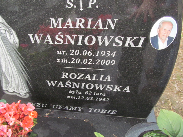 Rozalia Waśniowska 1896 Podstolice - Grobonet - Wyszukiwarka osób pochowanych