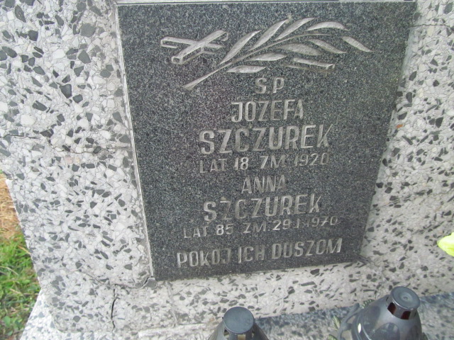 Anna Szczurek 1885 Podstolice - Grobonet - Wyszukiwarka osób pochowanych