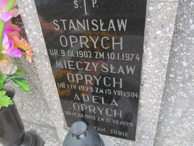 Mieczysław Oprych 1929 Podstolice - Grobonet - Wyszukiwarka osób pochowanych