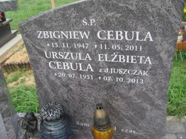 Urszula Elżbieta Cebula 1951 Podstolice - Grobonet - Wyszukiwarka osób pochowanych